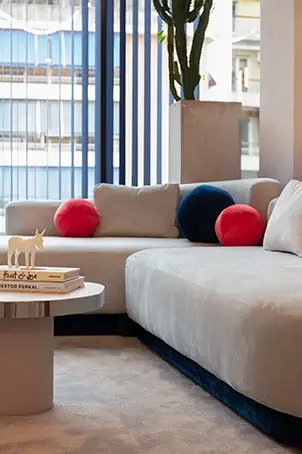 About Us — the reception lounge of Facemed Clinic